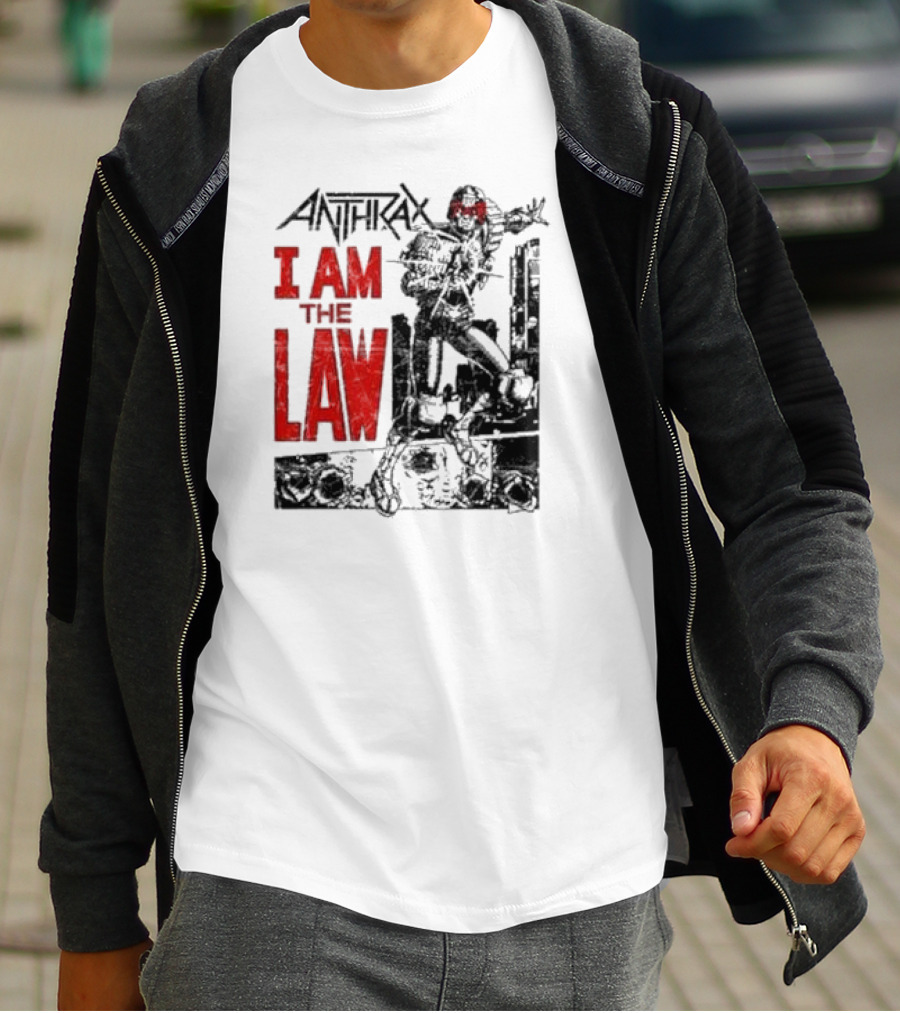 Anthrax I Am The Law Comic Judge Dredd T-Shirt