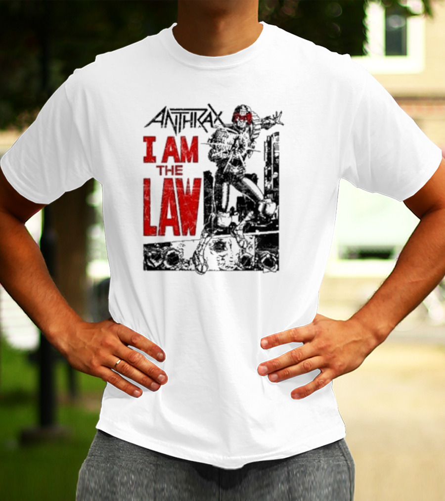 Anthrax I Am The Law Comic Judge Dredd T-Shirt