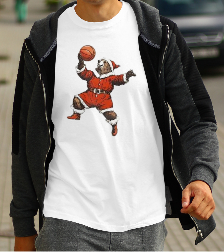 Choose 901 Santa Bear Basketball Holiday T-Shirt