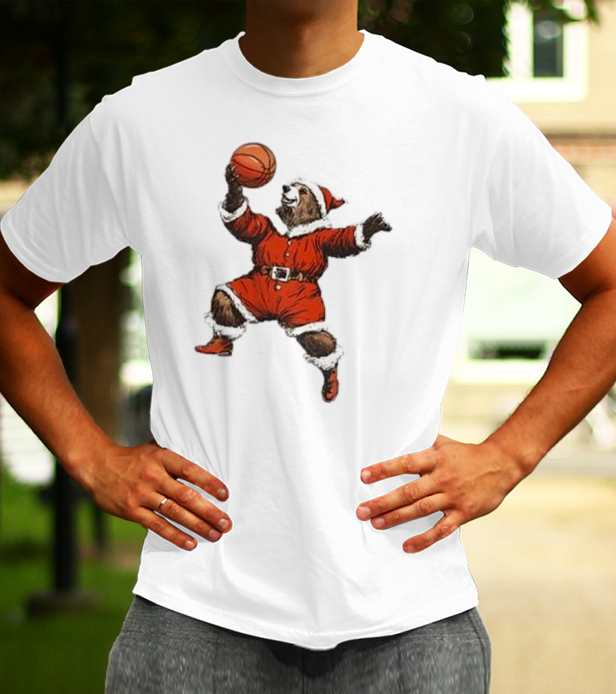 Choose 901 Santa Bear Basketball Holiday T-Shirt