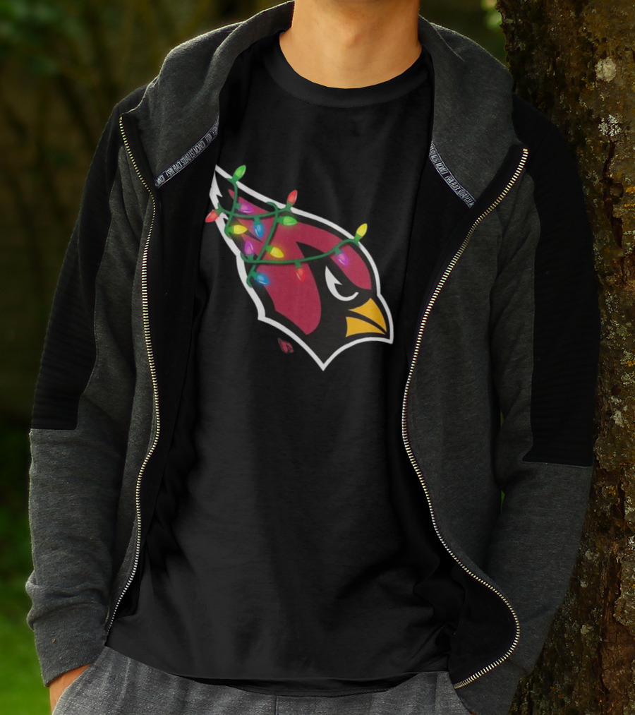 Arizona Cardinals Festive Holiday Lights T-Shirt