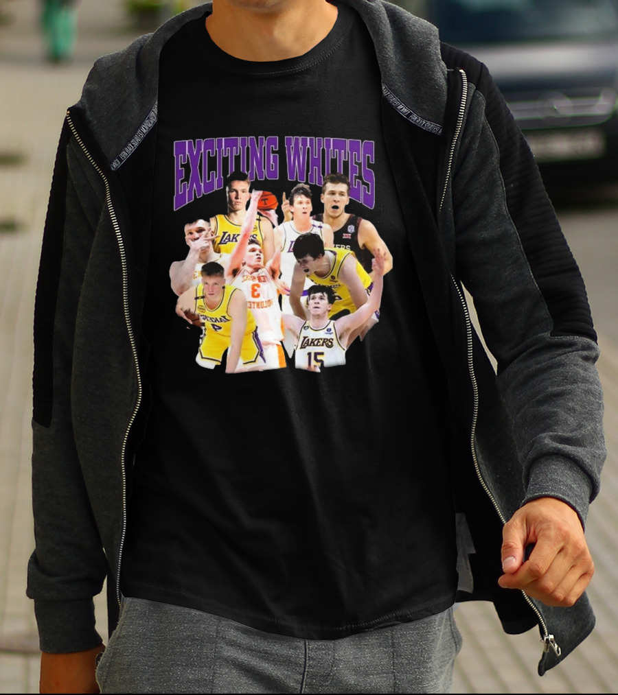 Dalton Knecht Austin Reaves Exciting Whites Lakers Basketball T-Shirt