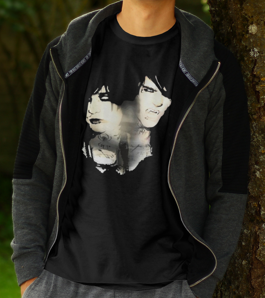 Johnnieguilbert Transformation Dual Expression Emo Vampire Aesthetic T-Shirt
