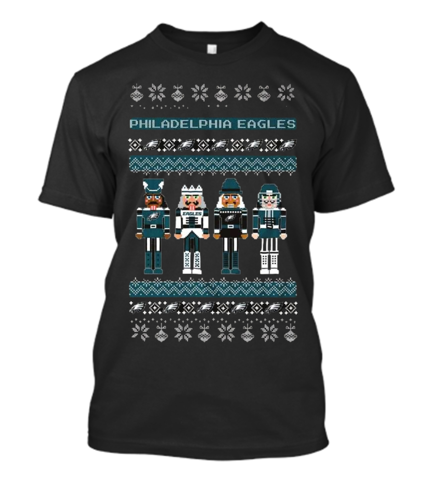 Philadelphia Eagles Nutcracker Holiday Sweater T-Shirt