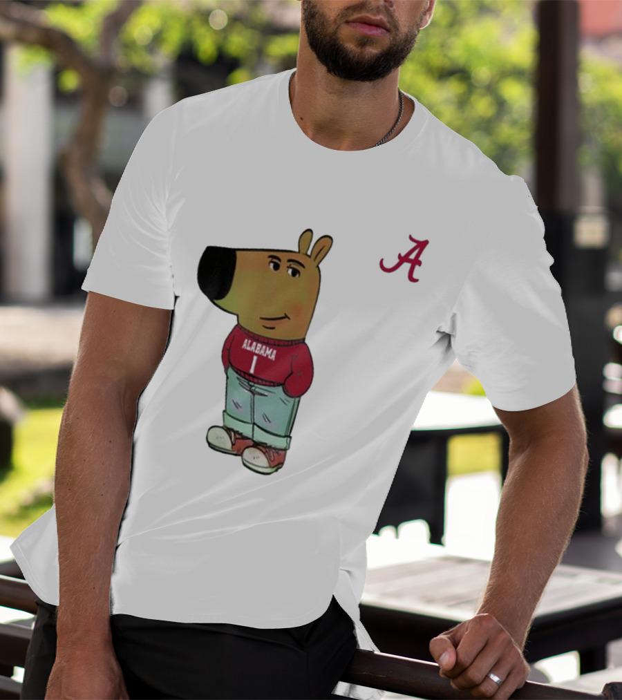 Alabama Crimson Tide Chill Cartoon Character T-Shirt