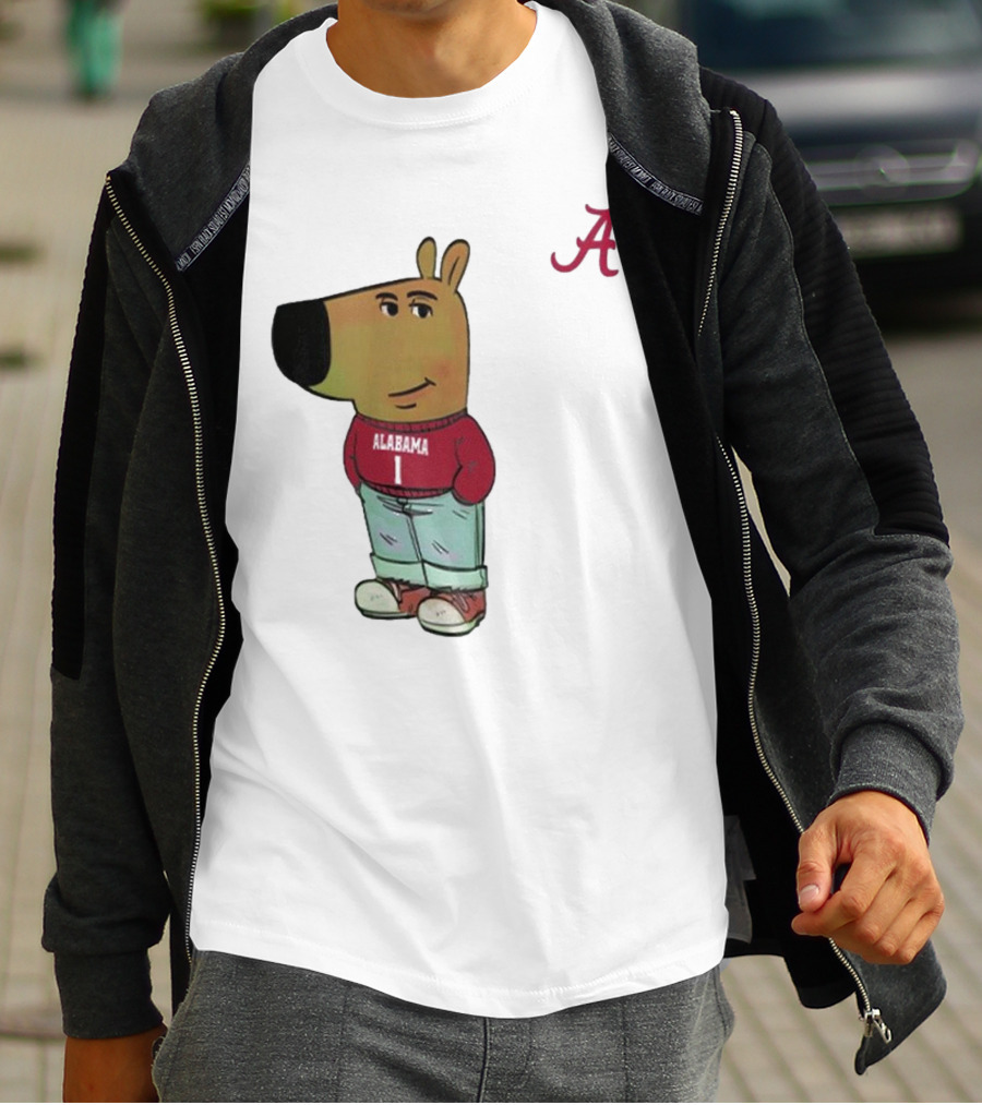 Alabama Crimson Tide Chill Cartoon Character T-Shirt