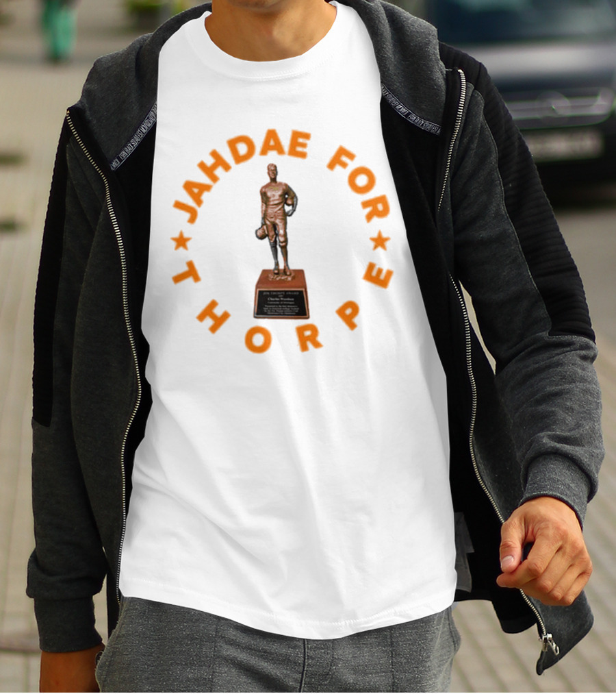Jahdae For Thorpe Bronze Trophy Tribute Featuring Michael Taaffe T-Shirt