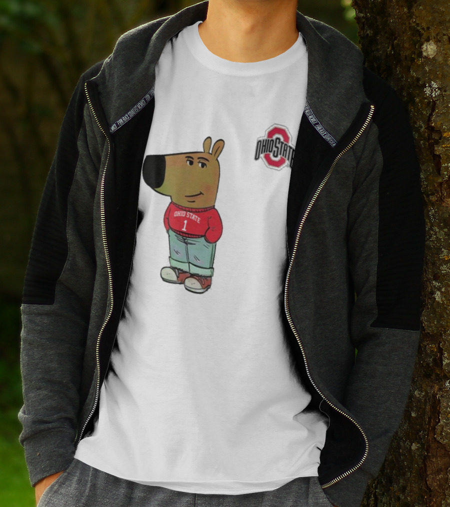 Ohio State Buckeyes Character In Red T-Shirt