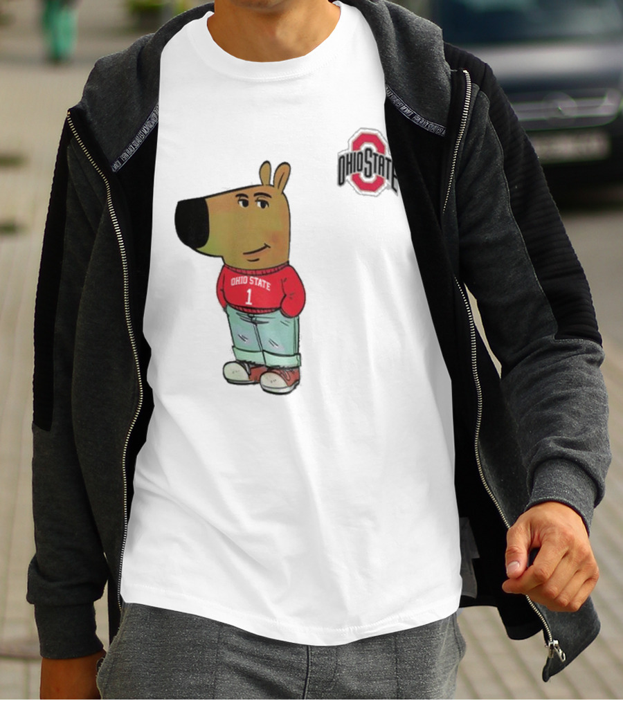 Ohio State Buckeyes Character In Red T-Shirt