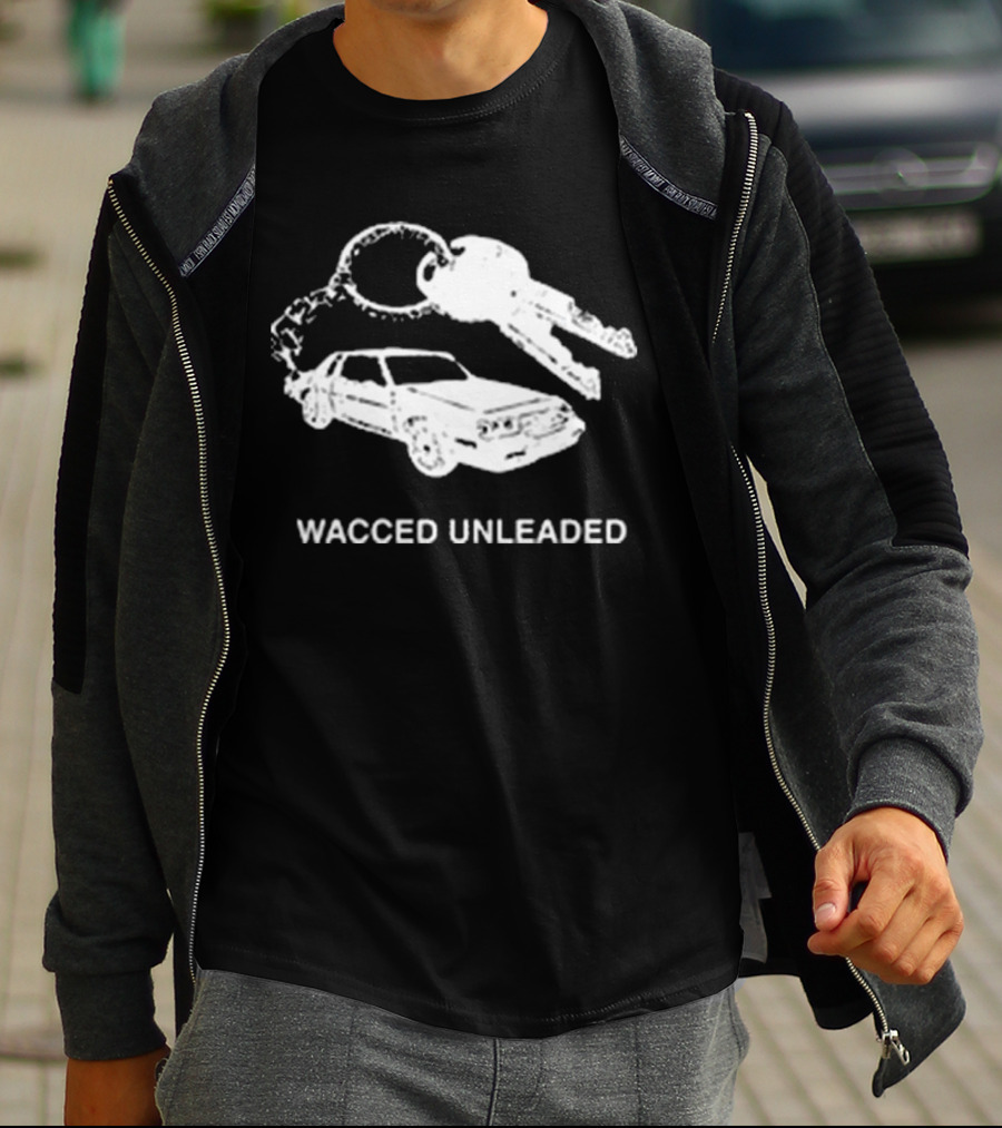 Rjv Collectives Wacced Unleaded Car And Keys T-Shirt