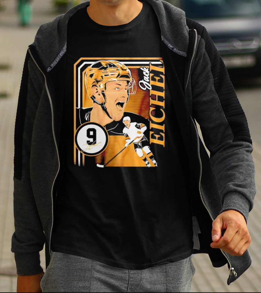 Jack Eichel Las Vegas Hockey Collage Frame T-Shirt