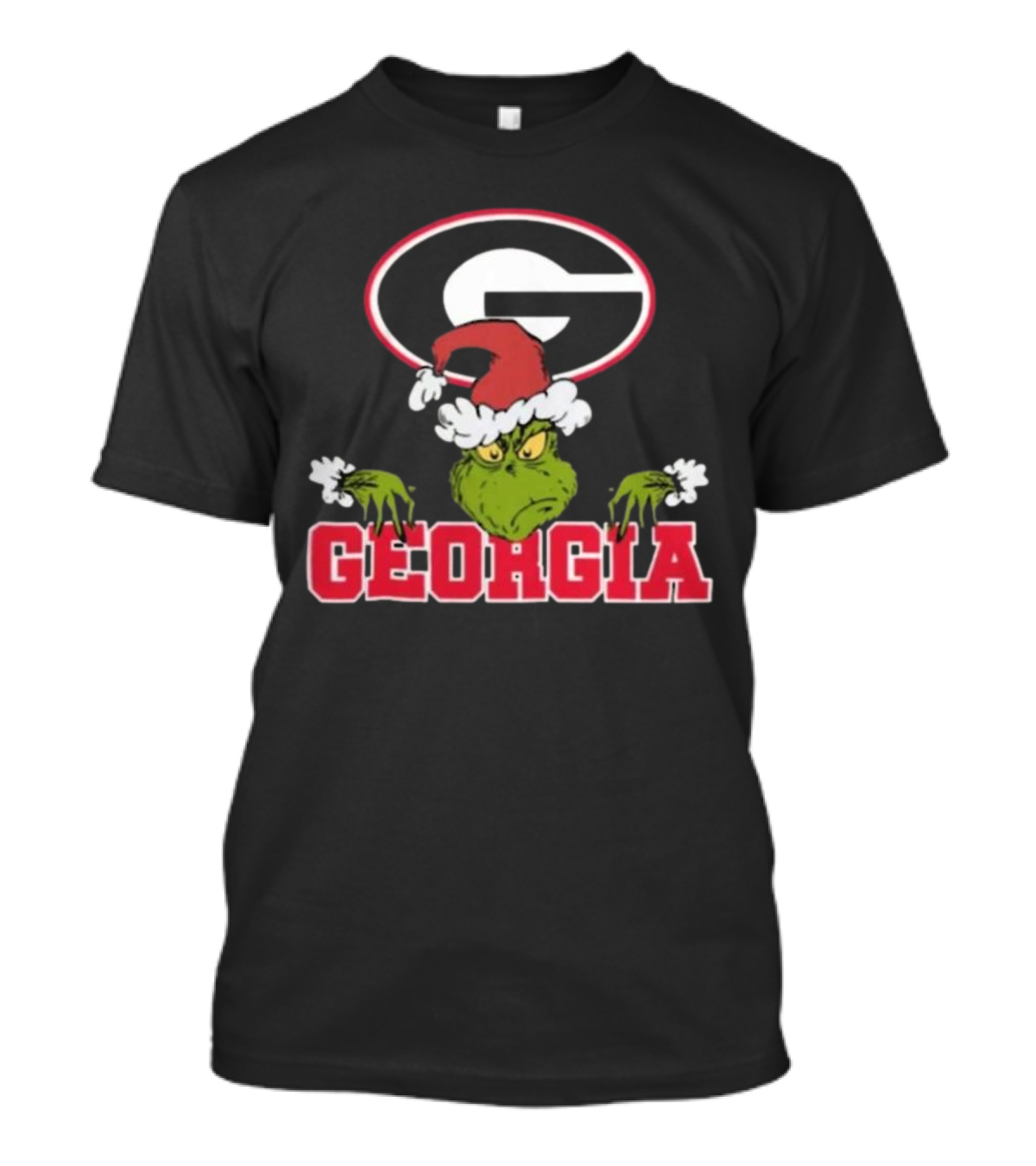 Georgia Bulldogs Grinch Christmas NCAA Football T-Shirt