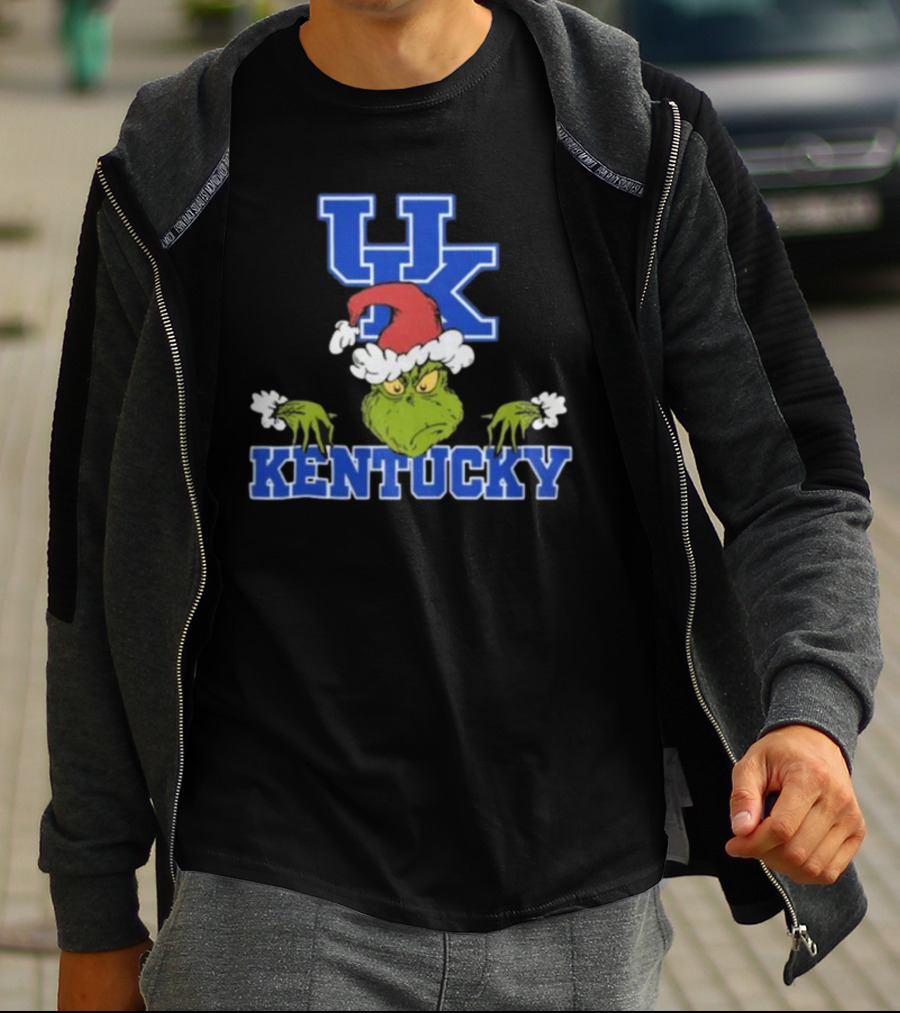 Kentucky Wildcats Grinch Christmas NCAA Football T-Shirt
