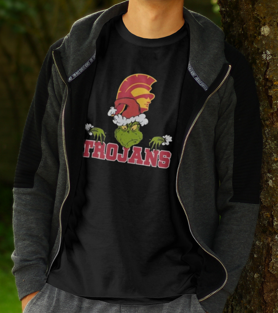 USC Trojans Football Grinch Christmas T-Shirt
