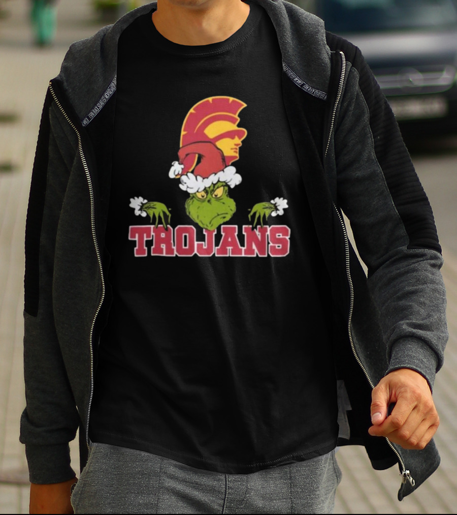 USC Trojans Football Grinch Christmas T-Shirt