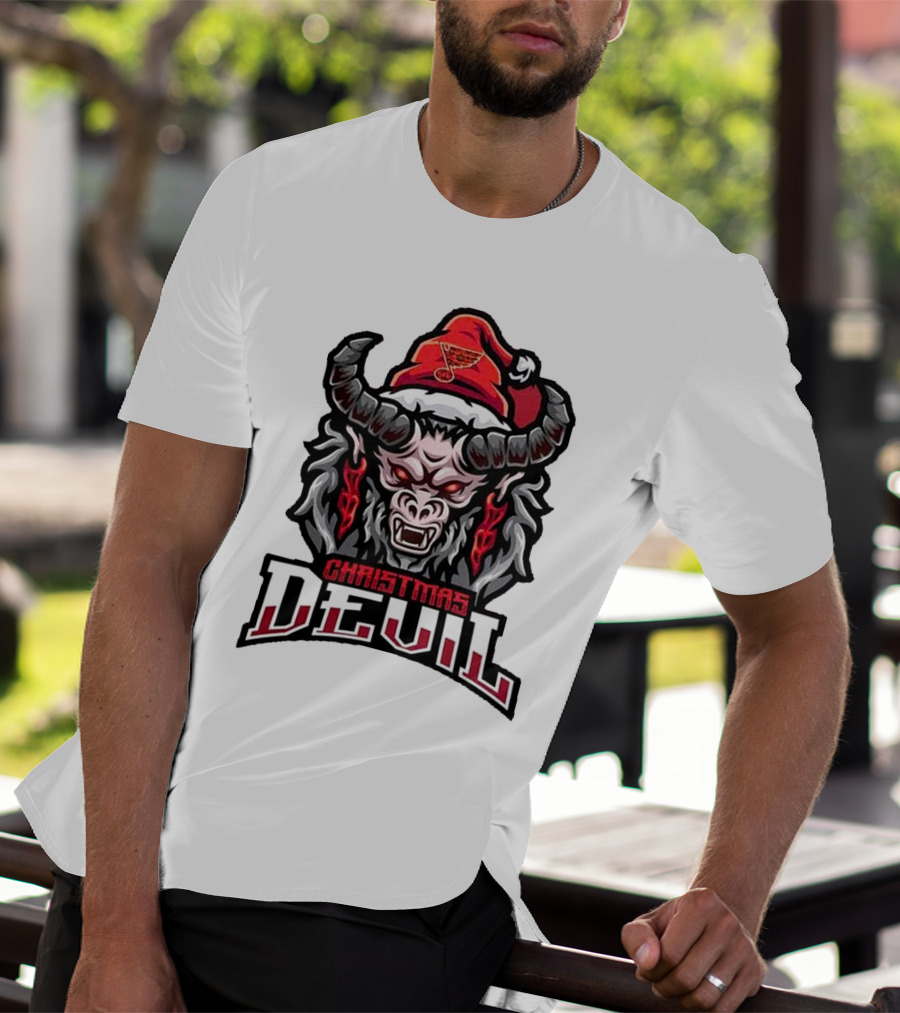 St. Louis Blues Krampus Christmas Devil NHL T-Shirt