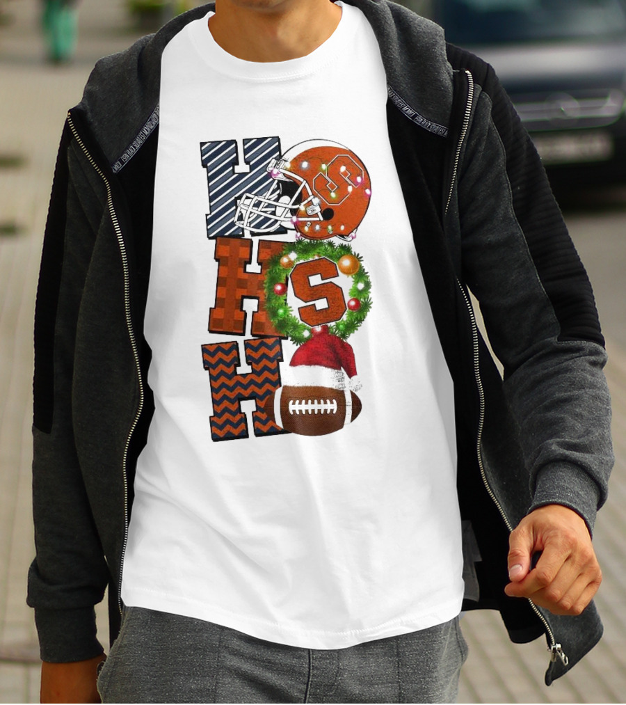 Syracuse Orange Football Ho Ho Ho Christmas Game Day T-Shirt