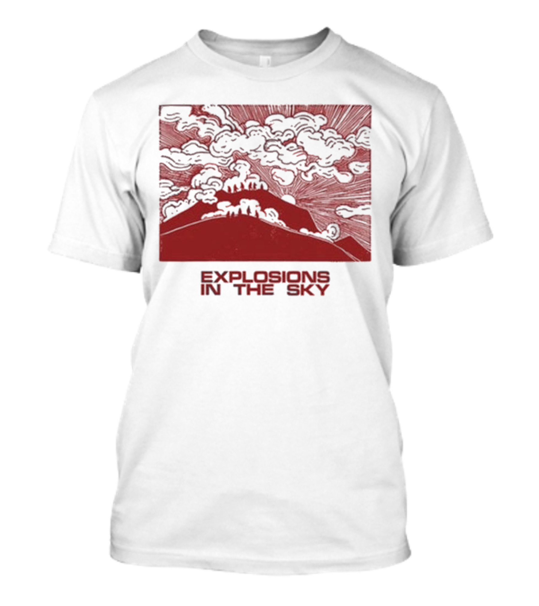 Explosions In The Sky End Natural Cloud Mountain Landscape T-Shirt