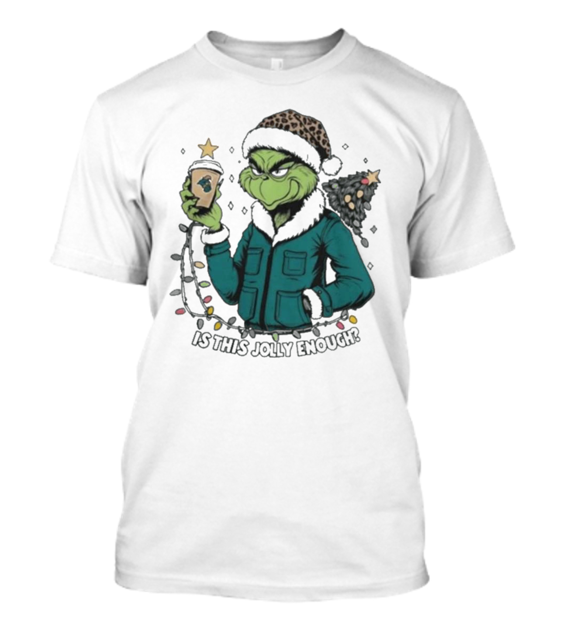 Coastal Carolina Chanticleers Santa Grinch Is This Jolly Enough Merry Christmas T-Shirt