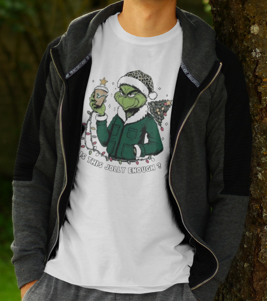 South Florida Bulls Grinch Is This Jolly Enough Merry Christmas T-Shirt