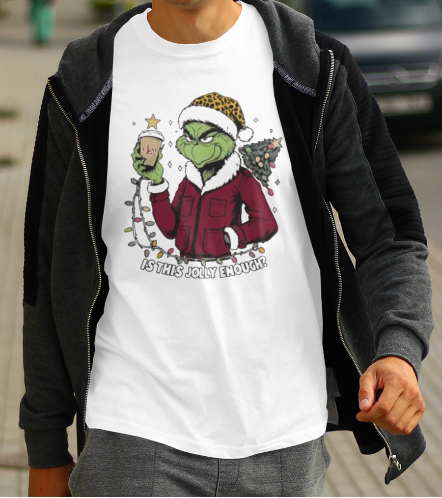 ULM Warhawks Santa Grinch Coffee Christmas Is This Jolly Enough T-Shirt