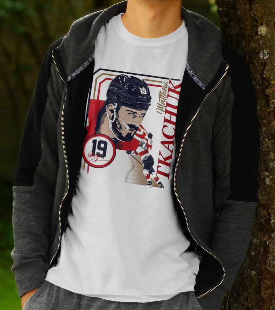 Matthew Tkachuk Number 19 Collage Frame Hockey T-Shirt