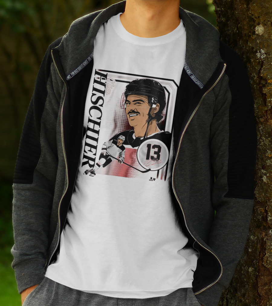 Nico Hischier Collage Frame Number 13 Hockey T-Shirt