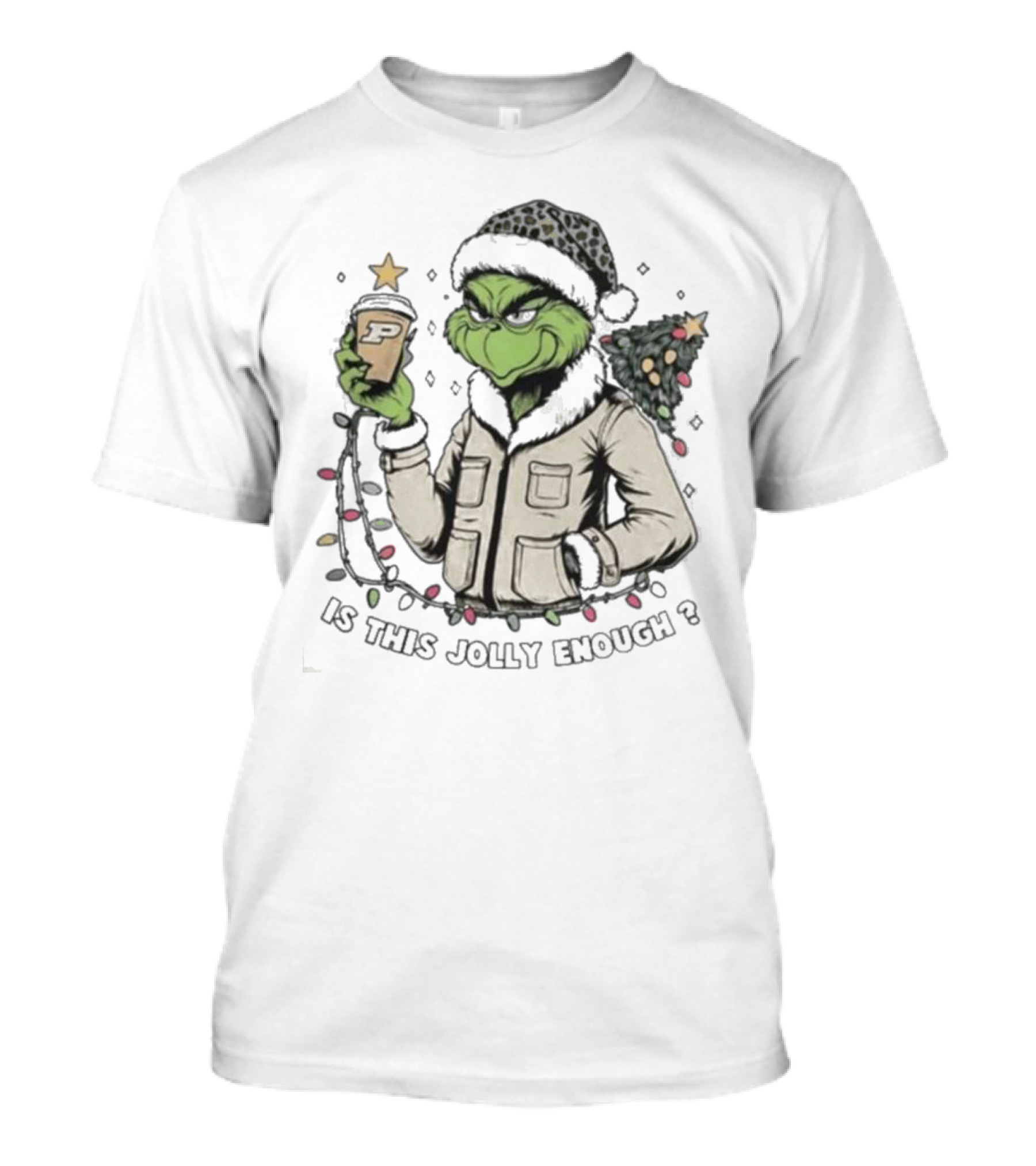 Purdue Boilermakers Santa Grinch Is This Jolly Enough T-Shirt