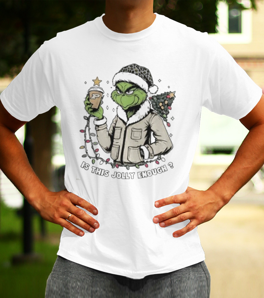 Purdue Boilermakers Santa Grinch Is This Jolly Enough T-Shirt