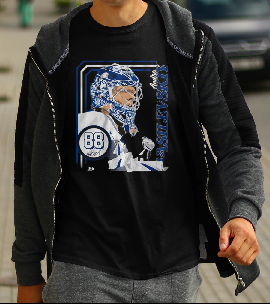 Andrei Vasilevskiy 88 Hockey Goalie Collage Frame T-Shirt