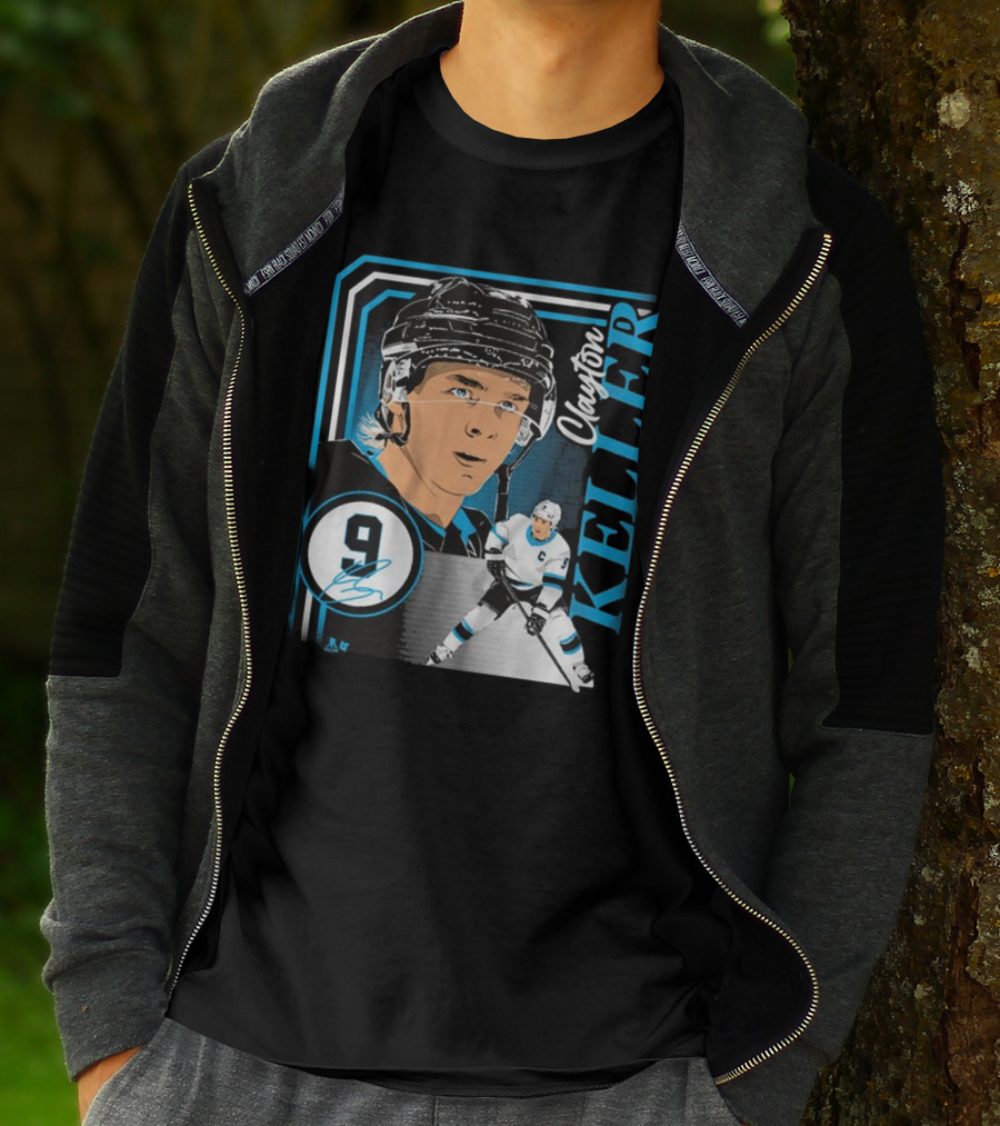 Clayton Keller 9 Hockey Portrait Collage T-Shirt