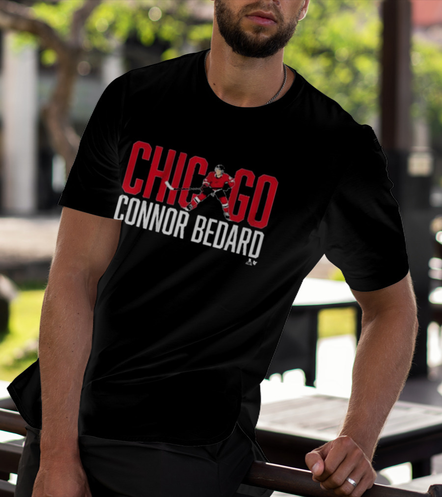 Connor Bedard Chicago Hockey Star T-Shirt