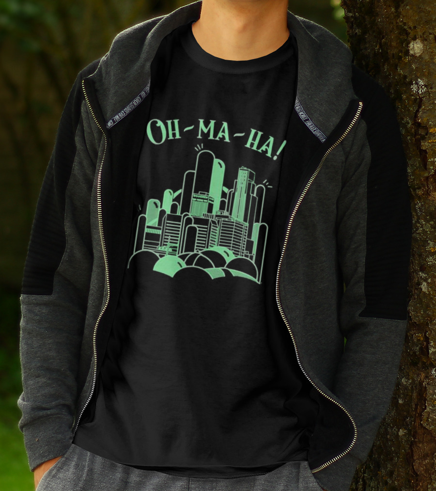 Oh Ma Ha City Skyline Buildings T-Shirt