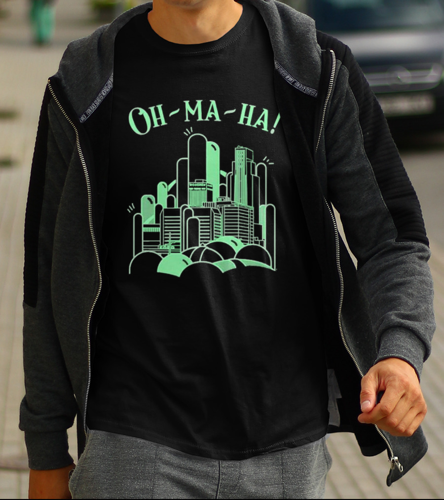 Oh Ma Ha City Skyline Buildings T-Shirt