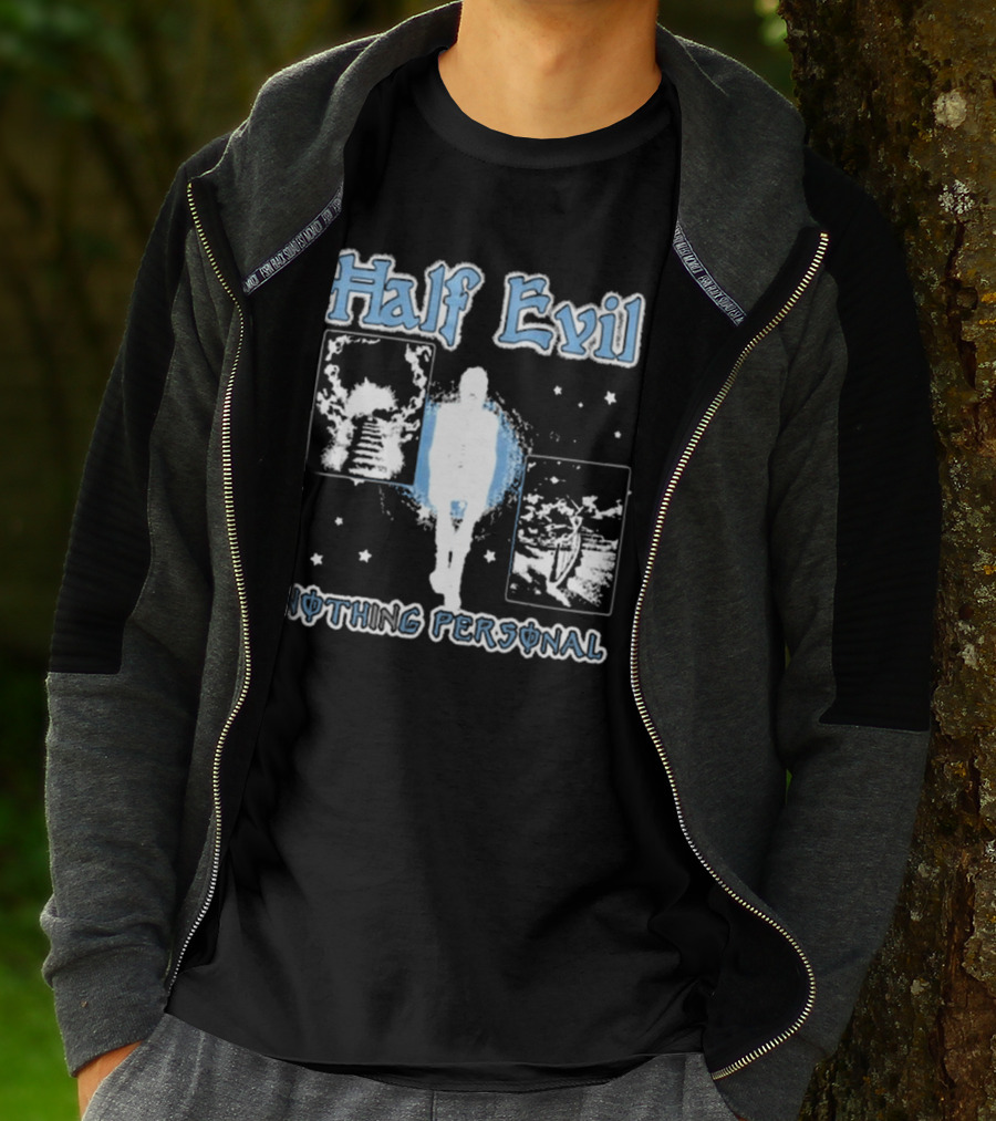 Half Evil Nothing Personal The Stairway To Eternity Cosmic Journey T-Shirt