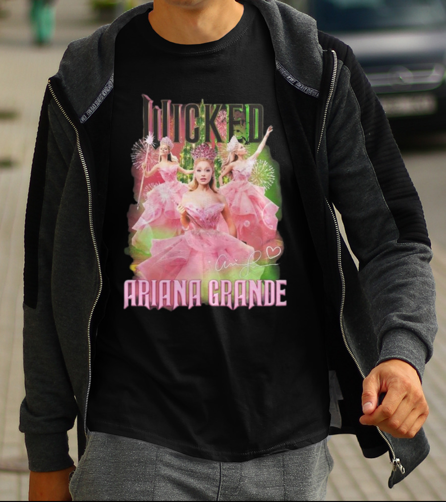 Wicked Ariana Grande Signature Pink Dress Trio T-Shirt