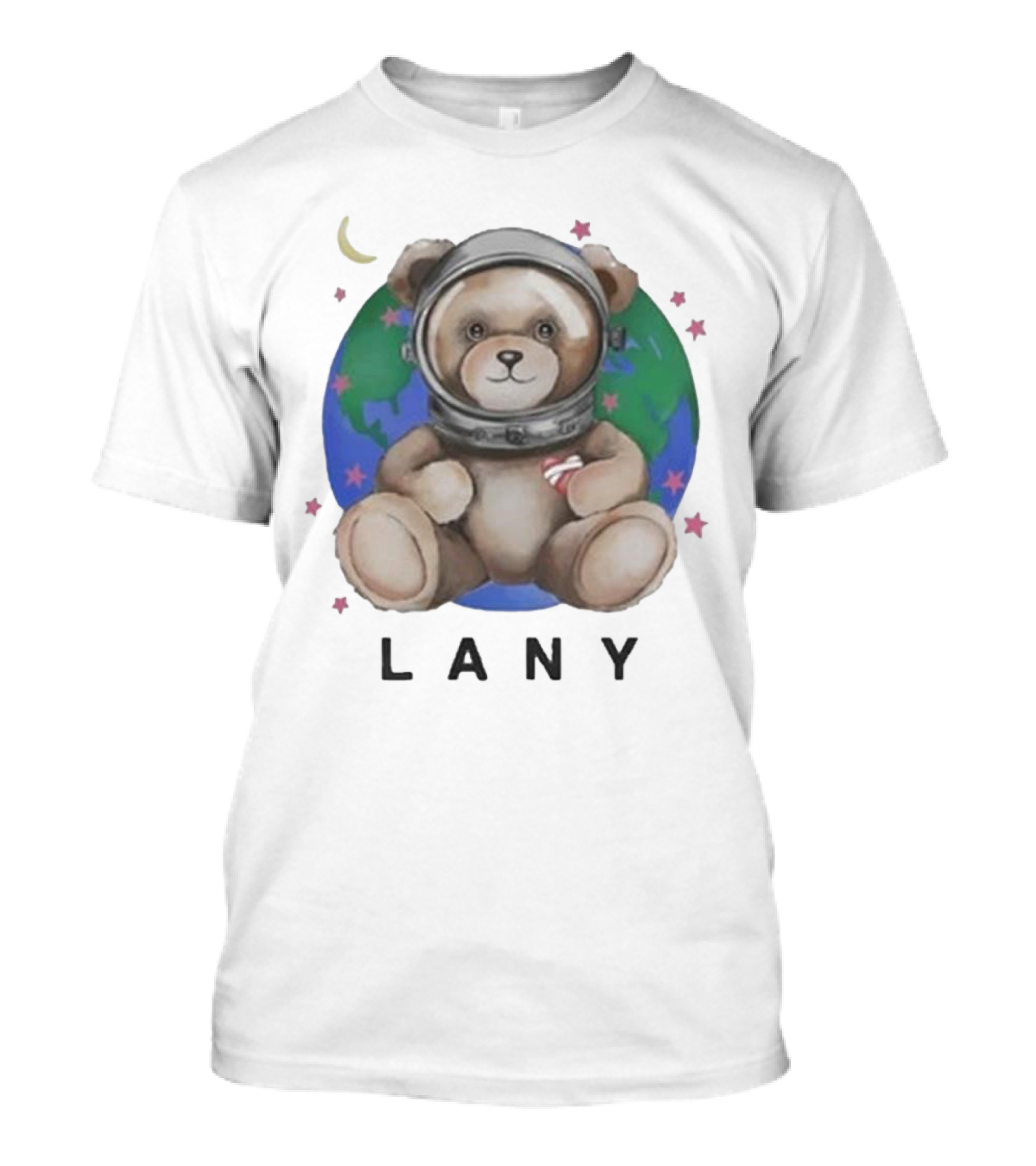 Lany Astro Bear Earth Stars Moon T-Shirt
