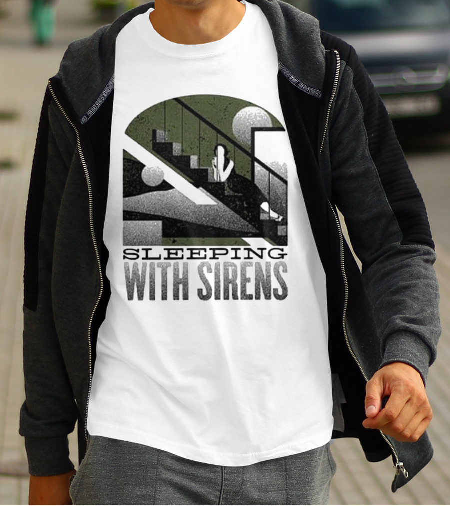 Sleeping With Sirens Stairs Retro Minimalist T-Shirt