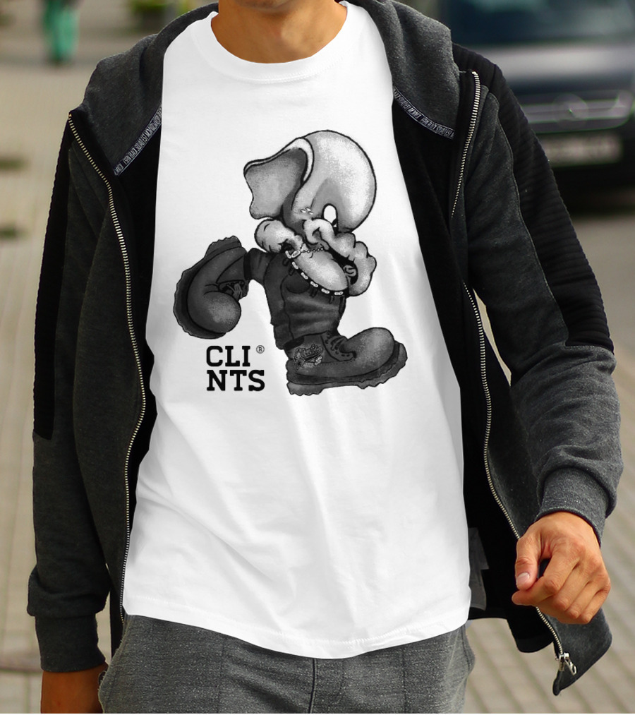 Cli Nts Stomper Character With Large Boots And Beads T-Shirt