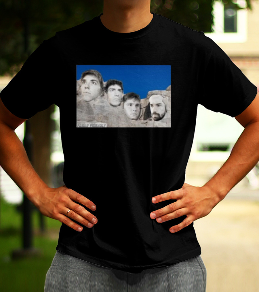 Family Friendly Mt. Rushmore Faces T-Shirt