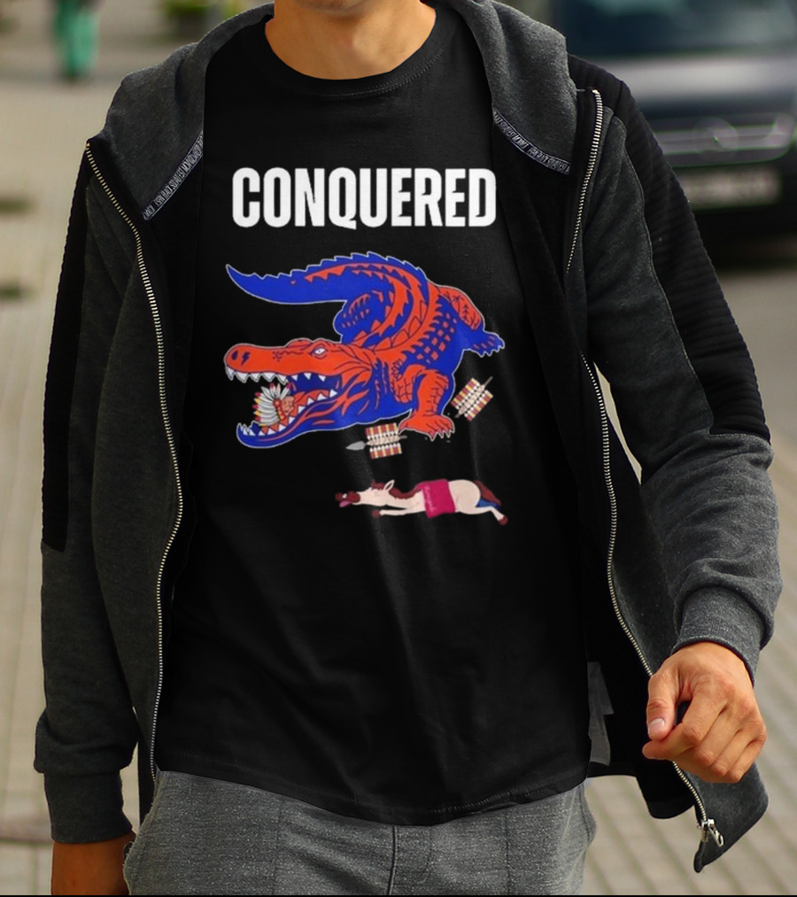 Conquered Florida Alligator Victory Over FSU Representation T-Shirt