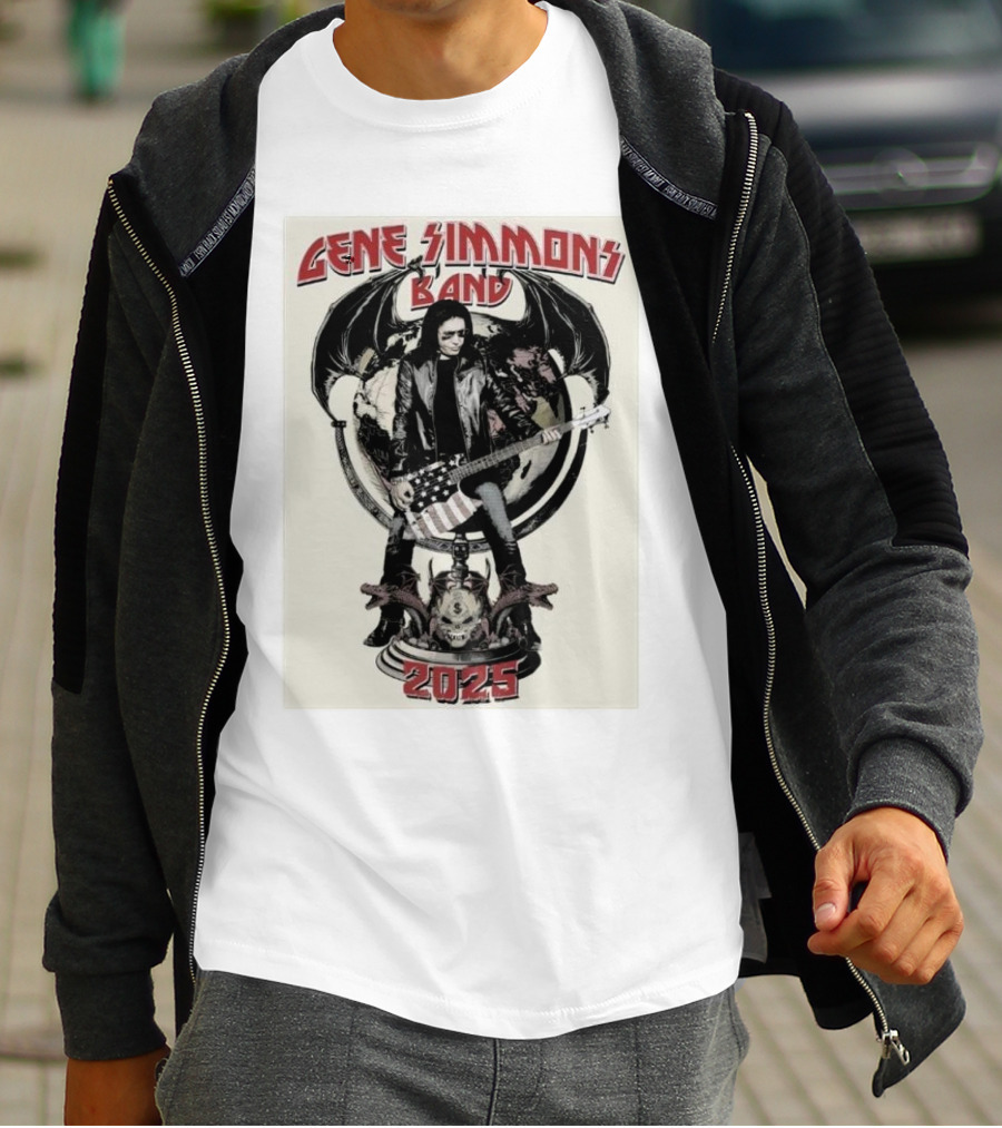 Gene Simmons Band 2025 Spring Shows Featuring Iconic Imagery T-Shirt
