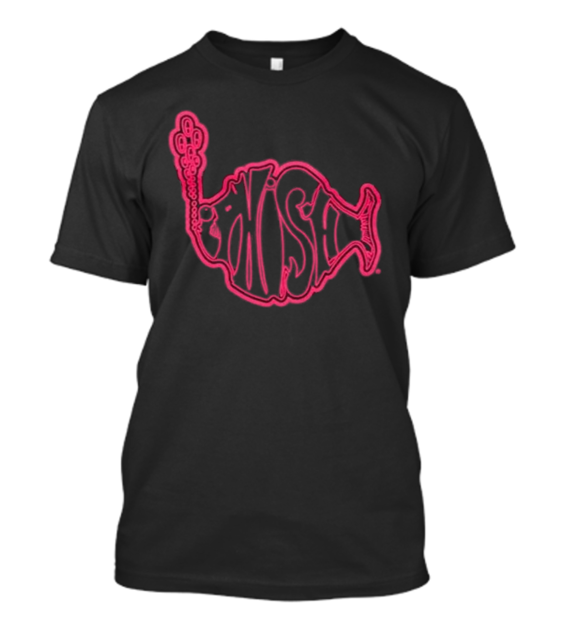Phish Neon Fish Logo Lodgewood Stroke T-Shirt