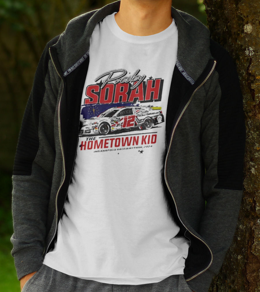 Presley Sorah The Hometown Kid Car 12 Indianapolis Raceway Park T-Shirt