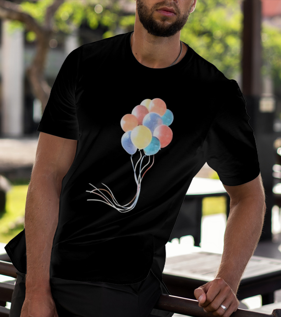 Pleasing X JW Anderson Multicolored Bunch Of Balloons Collection T-Shirt