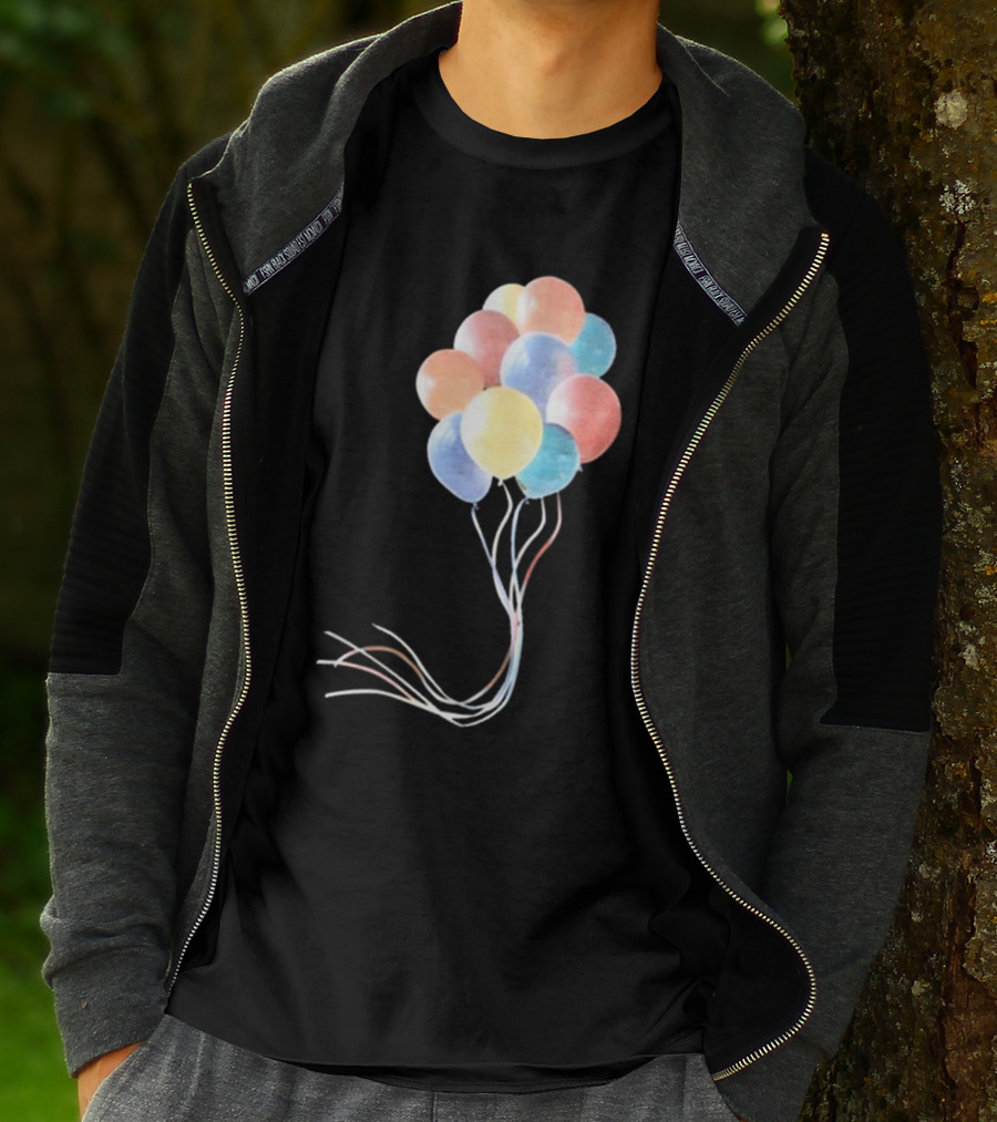 Pleasing X JW Anderson Multicolored Bunch Of Balloons Collection T-Shirt