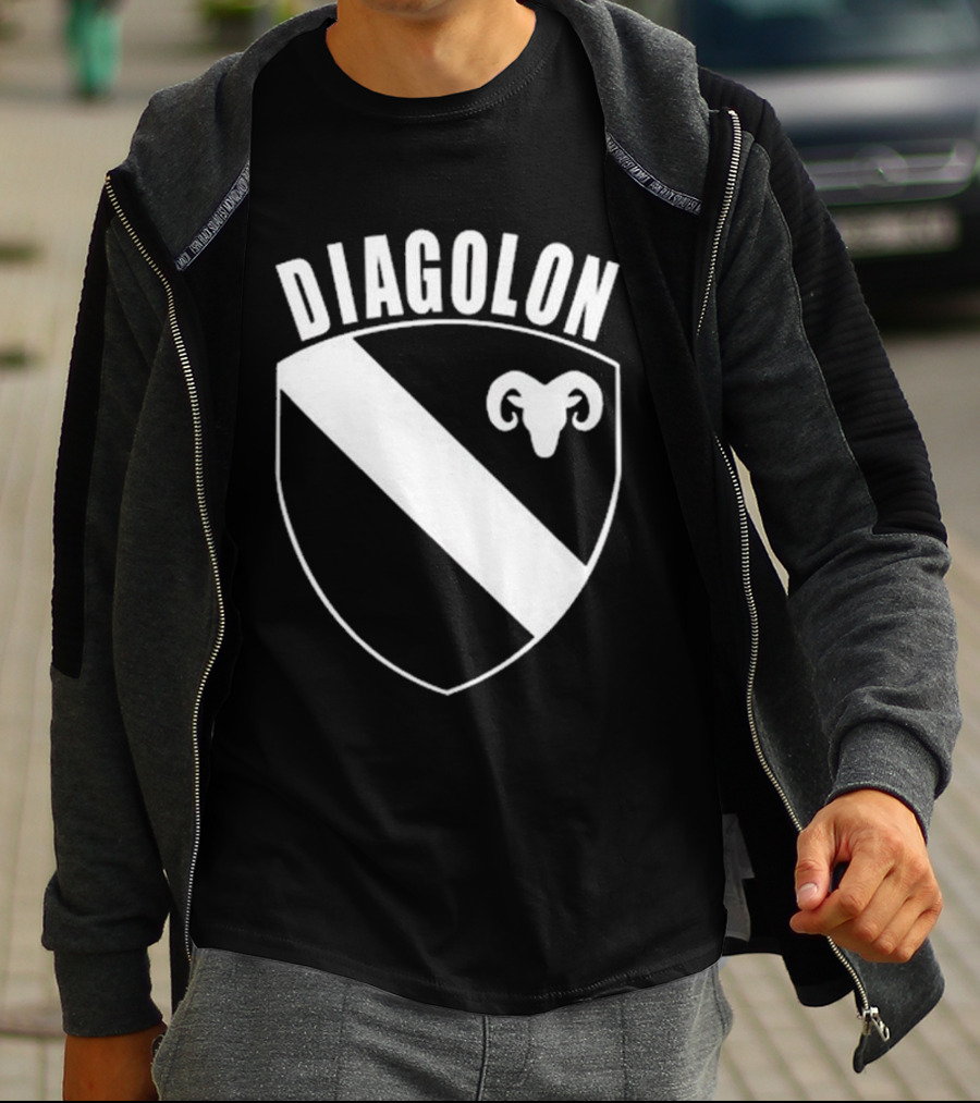 DIAGOLON Shield Emblem With Ram Head T-Shirt