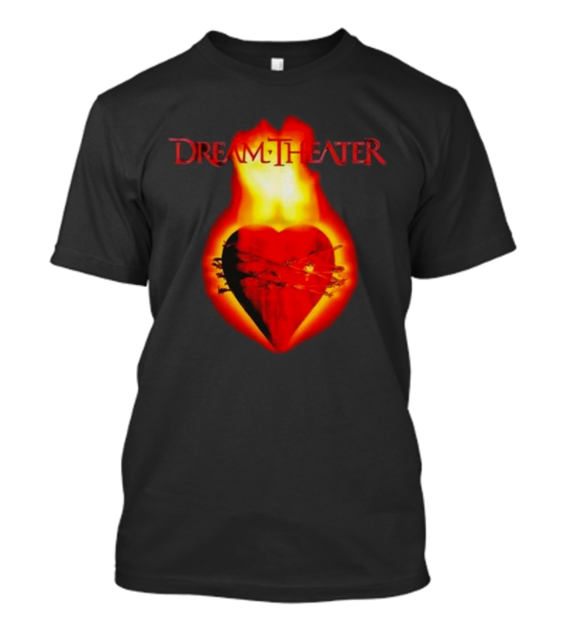 Dream Theater Burning Heart Visual Revolver Winter T-Shirt