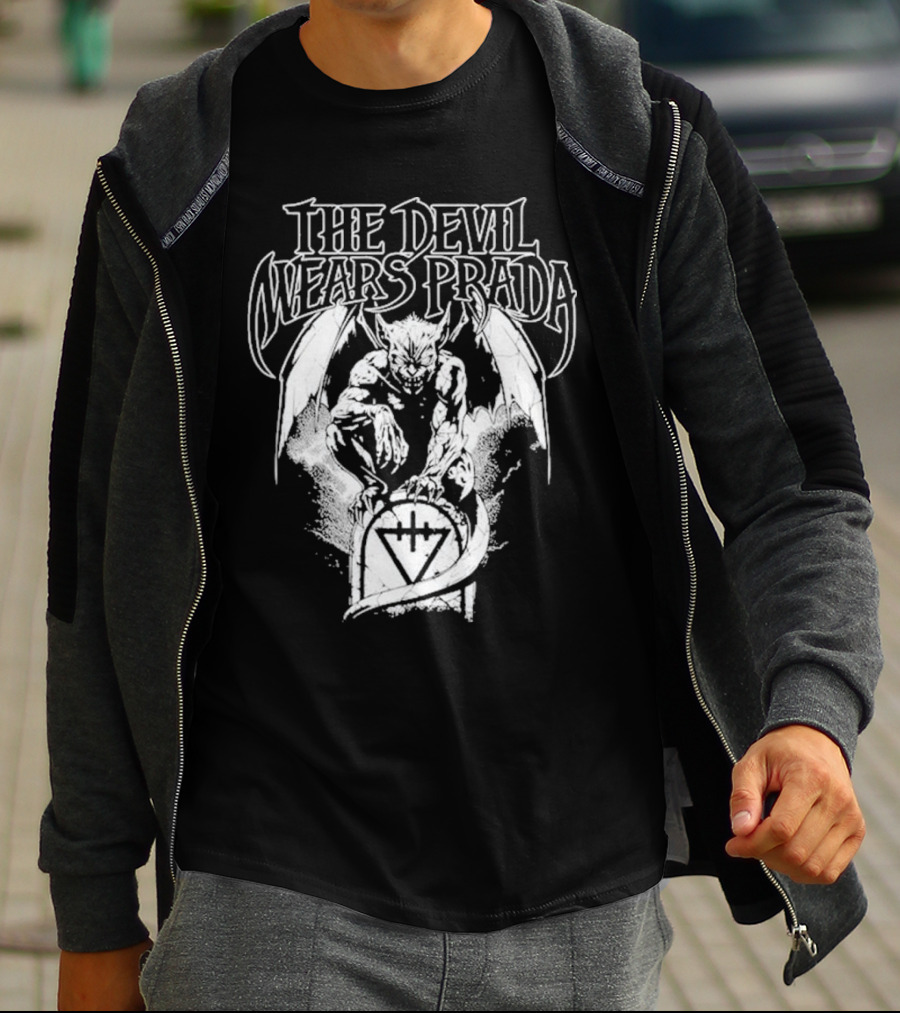 The Devil Wears Prada Gargoyle Winged Creature Gravesite T-Shirt