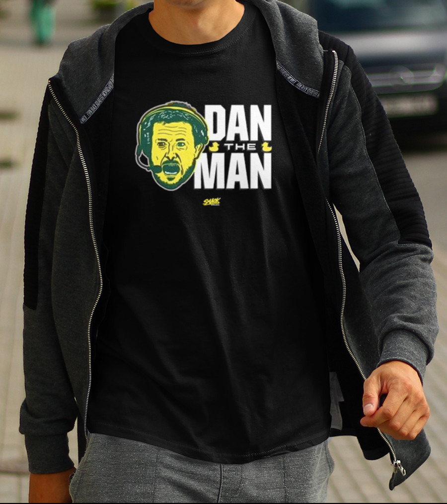 Dan Lanning Oregon Dan The Man Ducks Coach Headset Face T-Shirt